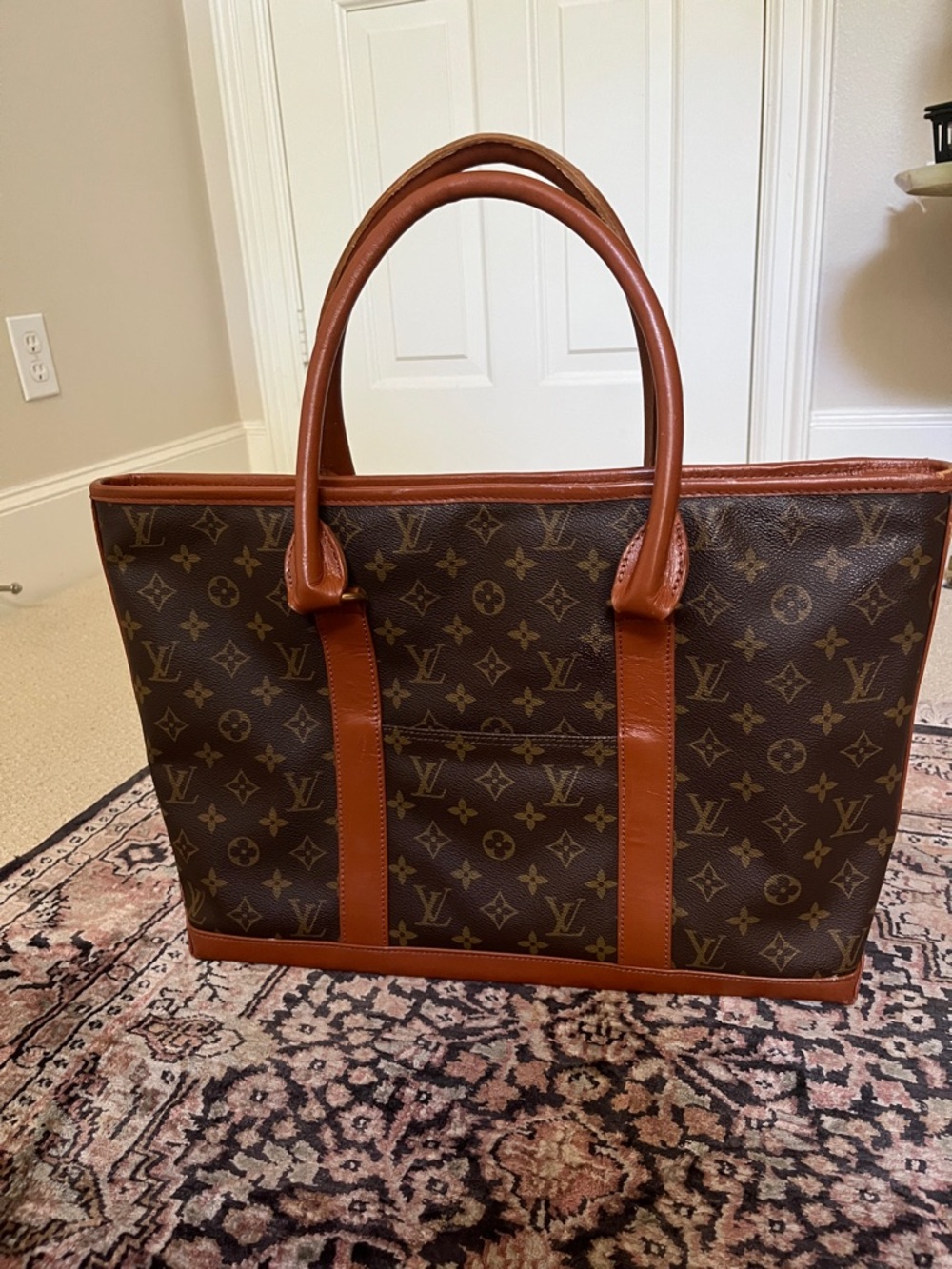 Louis Vuitton monogram sac weekend p.m. tote bag